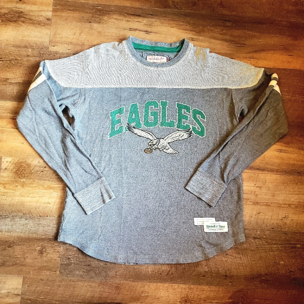 WOMEN’S MITCHELL &NESS THROWBACK PHILA. EAGLES SHIRT LONG SLEEVES